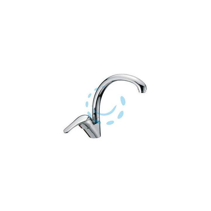 RUBINETTO MISCELATORE MONOCOMANDO LAVELLO CANNA ALTA SERIE START 