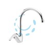 RUBINETTO MISCELATORE MONOCOMANDO LAVELLO CANNA PONTE SERIE CUCINA 