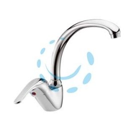 RUBINETTO MISCELATORE MONOCOMANDO PER LAVELLO SERIE ONDINE 