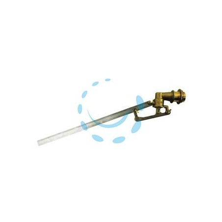 GALLEGGIANTE IN OTTONE 5 COPIGLIE CON ASTA PIATTA INOX ART.274A - M 1-1/4" - 4 copiglie