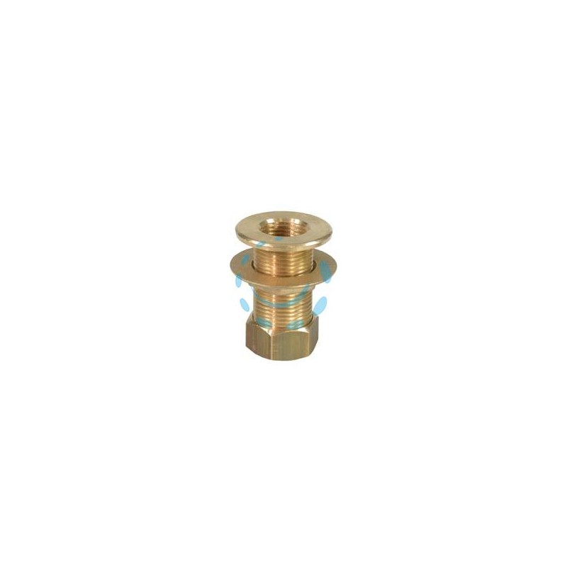 PILETTA PER CASSONE DRITTO CON TAPPO - M 1"