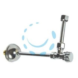 RUBINETTO PER CASSETTA WC CON DOPPIA CANNETTA - 3/8"x3/8"