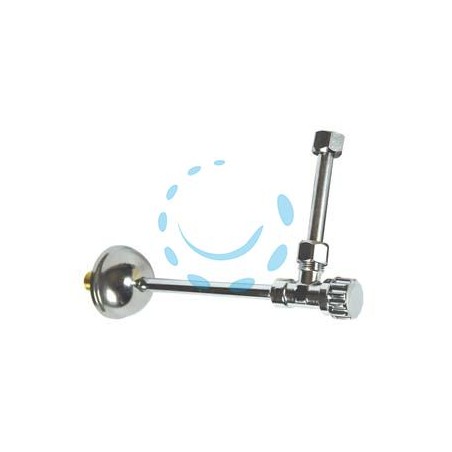 RUBINETTO PER CASSETTA WC CON DOPPIA CANNETTA - 3/8"x1/2"