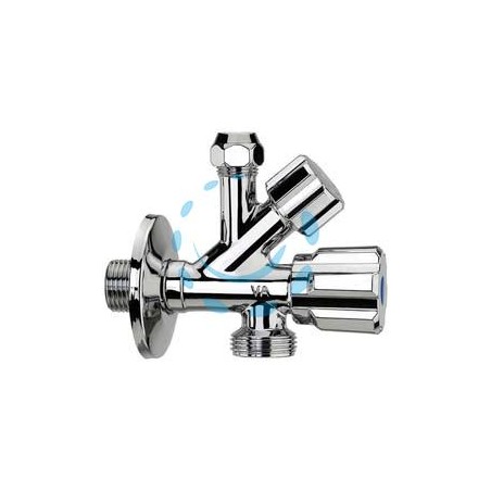 RUBINETTO COMBINATO LAVATRICE - 1/2x3/4 ø mm.10