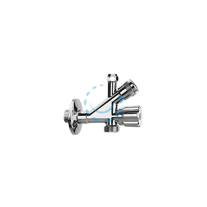 RUBINETTO COMBINATO LAVATRICE CON FILTRO - 1/2x3/4 ø mm.10