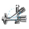 RUBINETTO COMBINATO LAVATRICE CON FILTRO - 1/2x3/4 ø mm.10