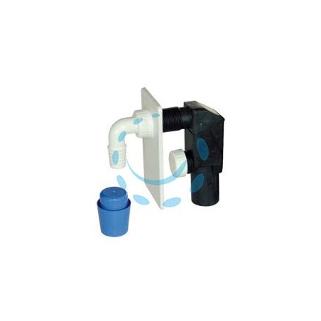 SIFONE MOPLEN A INCASSO PER LAVATRICE DN 40 PIASTRA BIANCA - piastra in plastica bianca