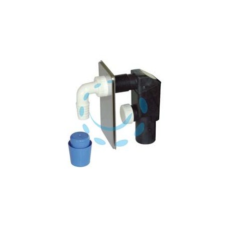 SIFONE MOPLEN A INCASSO PER LAVATRICE DN 40 PIASTRA INOX - piastra in acciaio inox