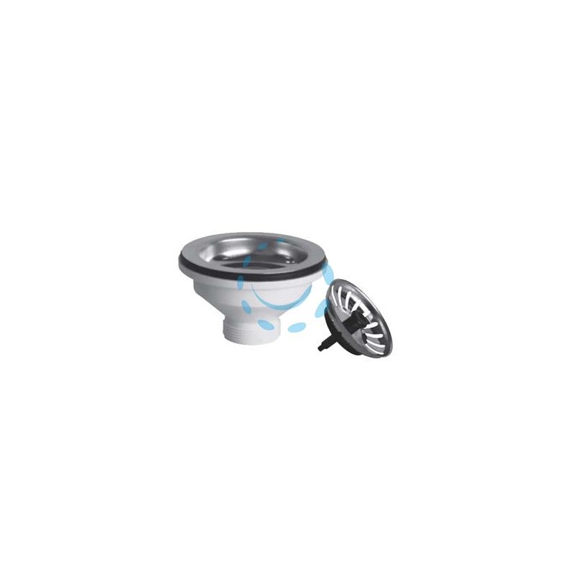 PILETTA MOPLEN CON TAPPO SCATTINO "BASKET" - 1"1/2 per lavelli inox e sintetici