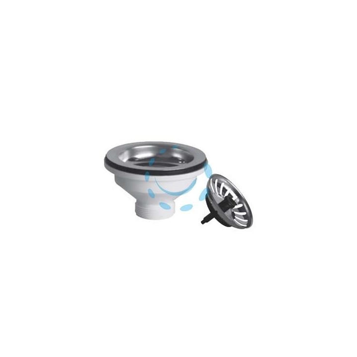 PILETTA MOPLEN CON TAPPO SCATTINO "BASKET" - 1"1/2 per lavelli inox e sintetici