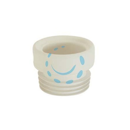 PROLUNGA WC DRITTA IN PVC MORBIDO - ø interno mm.90-100, lungh. tot. mm.100