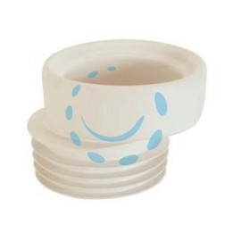PROLUNGA WC ECCENTRICA IN PVC MORBIDO - ø interno mm.90-100, lungh. tot. mm.100