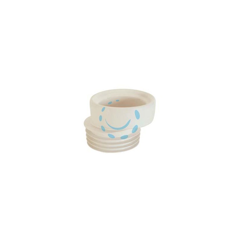 PROLUNGA WC ECCENTRICA IN PVC MORBIDO - ø interno mm.90-100, lungh. tot. mm.100