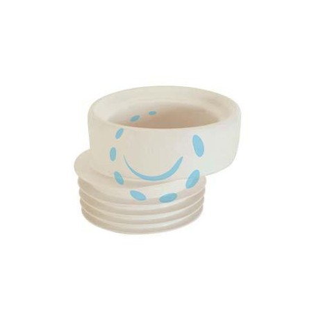 PROLUNGA WC ECCENTRICA IN PVC MORBIDO - ø interno mm.90-100, lungh. tot. mm.100