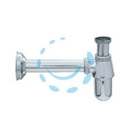 SIFONE A BOTTIGLIA IN OTTONE CROMATO - 1" con canotto ø mm.26x200