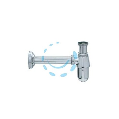 SIFONE A BOTTIGLIA IN OTTONE CROMATO - 1" con canotto ø mm.26x200