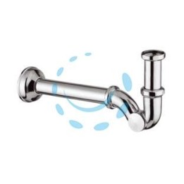 SIFONE A "S" TAPPO LATERALE - 1" canotto ø mm.26x200