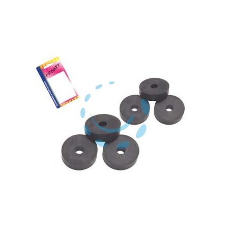 GUARNIZIONI IN GOMMA PER RUBINETTO IN BLISTER - in bl. pz.5 da 3/8" + pz. 5 da 1/2"