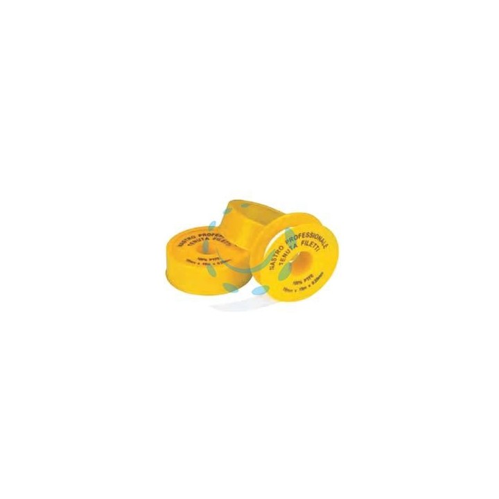 NASTRO TEFLON IN PTFE PROFESSIONALE PER GAS MM.19 MT.15 MM.0,2 