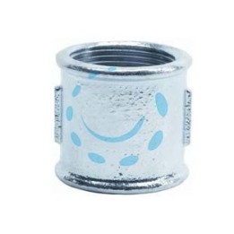 MANICOTTO FEMMINA FEMMINA IN GHISA ZINCATA - FF 1 1/2"