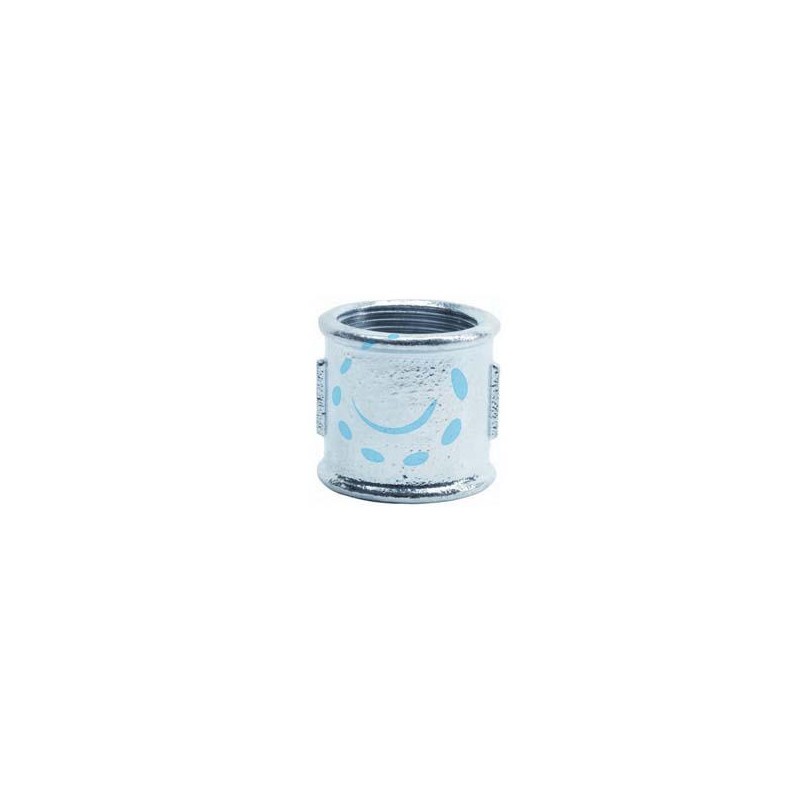 MANICOTTO FF CON FILETTATURA DX SX IN GHISA ZINCATA - FF 1/2" destra/sinistra