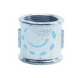 MANICOTTO FF CON FILETTATURA DX SX IN GHISA ZINCATA - FF 3/4" destra/sinistra