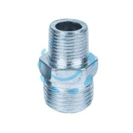 NIPLES RIDOTTO ESAGONALE MASCHIO IN GHISA ZINCATA - M 3/4" M 1/2"