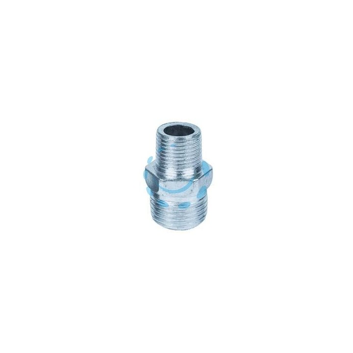 NIPLES RIDOTTO ESAGONALE MASCHIO IN GHISA ZINCATA - M 2" M 1 1/4"
