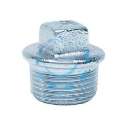 TAPPO MASCHIO CON BORDO IN GHISA ZINCATA - M 1/2"