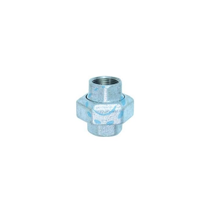 BOCCHETTONE FEMMINA FEMMINA SEDE CONICA GHISA ZINCATA - FF 3/4"