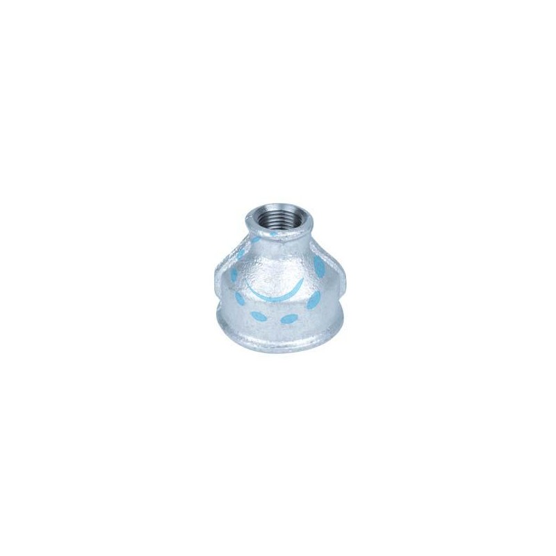 MANICOTTO RIDOTTO FF IN GHISA ZINCATA - F 1 1/4" F 1"