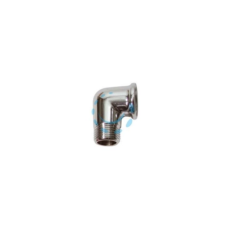 GOMITO MASCHIO FEMMINA OTTONE CROMATO - MF 1/2"