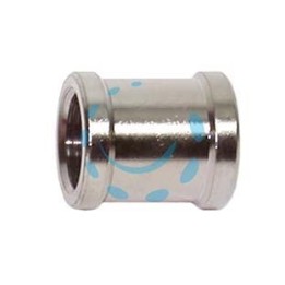 MANICOTTO FEMMINA FEMMINA OTTONE CROMATO - FF 1/2"