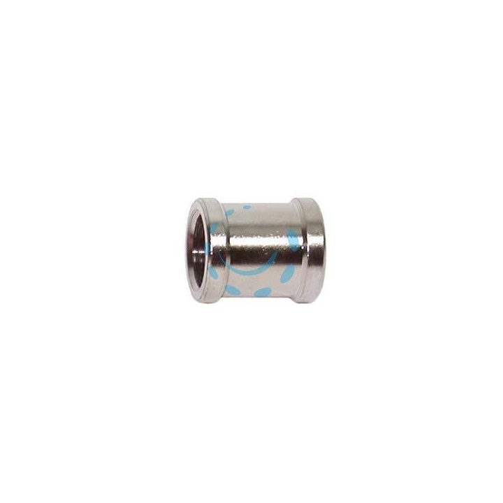 MANICOTTO FEMMINA FEMMINA OTTONE CROMATO - FF 1/2"