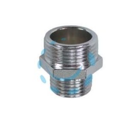 NIPLES RIDOTTO OTTONE CROMATO - MM 3/8"x 1/2"