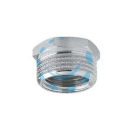 RIDUZIONE ESAGONALE OTTONE CROMATO - FM 1/2" x 3/4"
