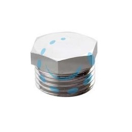 TAPPO MASCHIO OTTONE CROMATO - M 1/2"