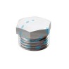 TAPPO MASCHIO OTTONE CROMATO - M 1/2"
