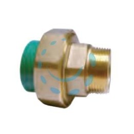 GIUNTO CON GHIERA FILETTATA MASCHIO IN PPR PN25 - M ø mm.20x1/2"