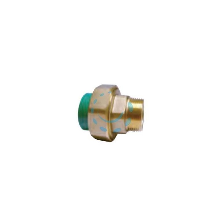 GIUNTO CON GHIERA FILETTATA MASCHIO IN PPR PN25 - M ø mm.20x1/2"