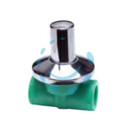 RUBINETTO A VITONE CON CAPPUCCIO IN PPR - ø mm.20x1/2"