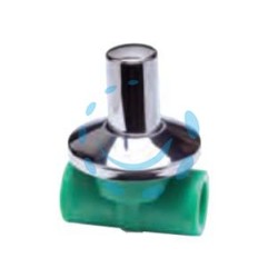 RUBINETTO A VITONE CON CAPPUCCIO IN PPR - ø mm.25x3/4"