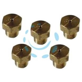 KIT 5 PEZZI UGELLI PER CUCINA GAS METANO Ø 6 MB - per cucina gpl