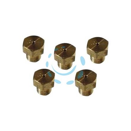 KIT 5 PEZZI UGELLI PER CUCINA GAS METANO Ø 6 MB - per cucina gpl
