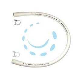 TUBO GAS METANO CON FASCETTE - cm.100