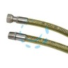TUBO GAS FLESSIBILE IN ACCIAIO INOX CON GUANINA MF - cm.200