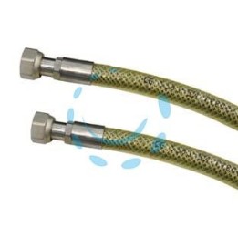 TUBO GAS FLESSIBILE IN ACCIAIO INOX CON GUAINA FF - cm.50
