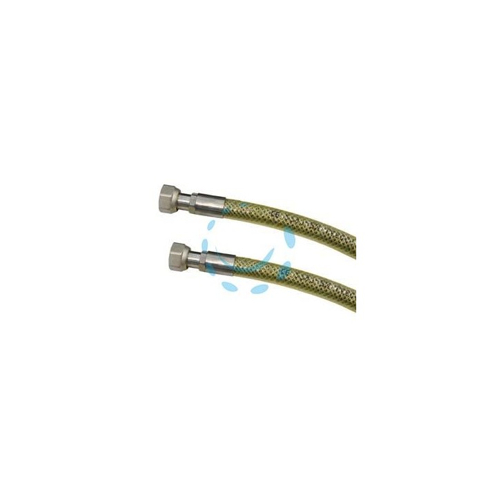 TUBO GAS FLESSIBILE IN ACCIAIO INOX CON GUAINA FF - cm.50
