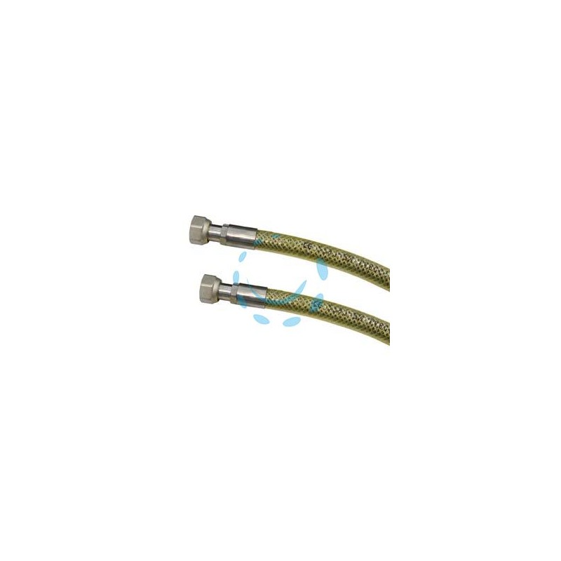 TUBO GAS FLESSIBILE IN ACCIAIO INOX CON GUAINA FF - cm.200