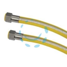TUBO GAS FLESSIBILE IN ACCIAIO INOX CON GUAINA FF - cm.300